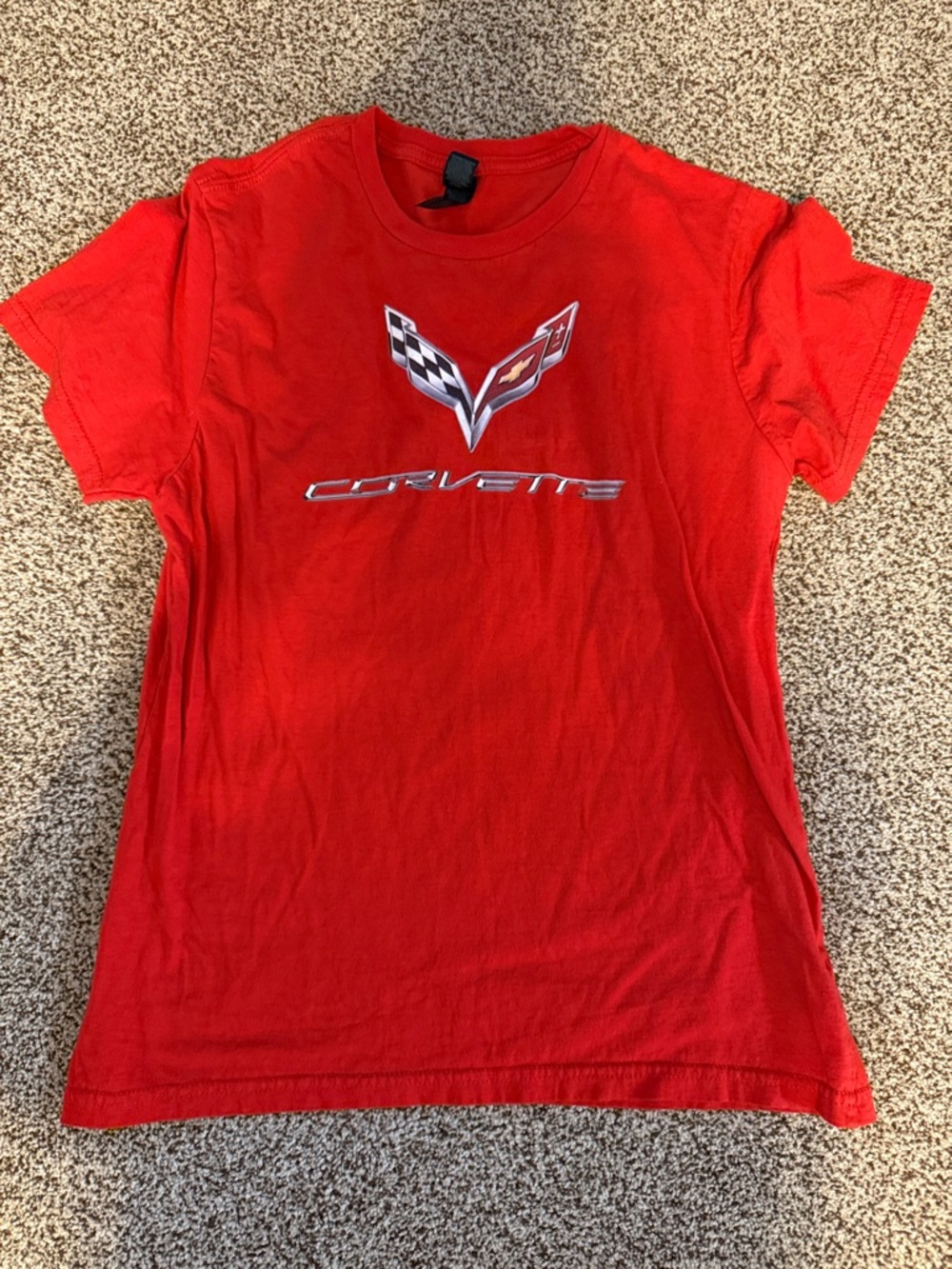 Gildan Red Corvette Logo Kids Tee